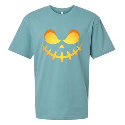 Creepy Halloween Jack O Lantern Jackolantern Pumpkin Face Costume Sueded Cloud Jersey T-Shirt