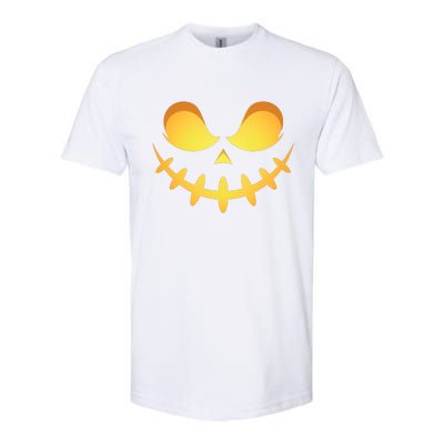 Creepy Halloween Jack O Lantern Jackolantern Pumpkin Face Costume Softstyle CVC T-Shirt