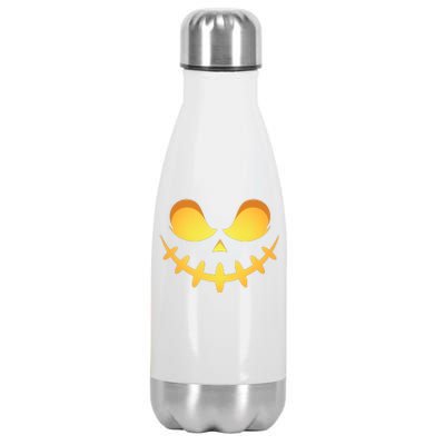 Creepy Halloween Jack O Lantern Jackolantern Pumpkin Face Costume Stainless Steel Insulated Water Bottle