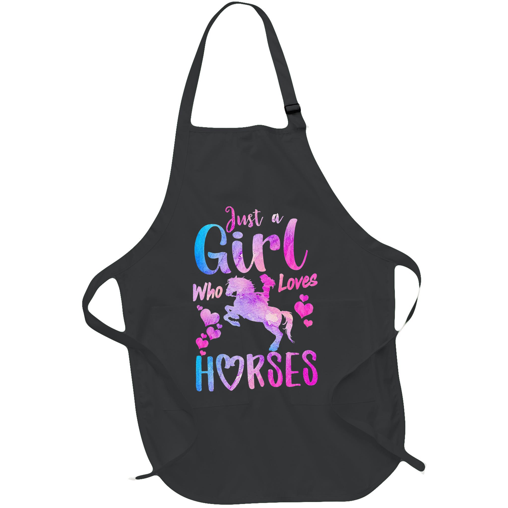 Cute Horse Just A Who Loves Horses Riding Apron