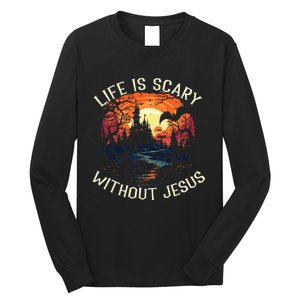 Christian Halloween Jesus Christ Trick Or Treat Christianity Long Sleeve Shirt