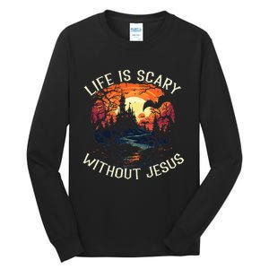 Christian Halloween Jesus Christ Trick Or Treat Christianity Tall Long Sleeve T-Shirt