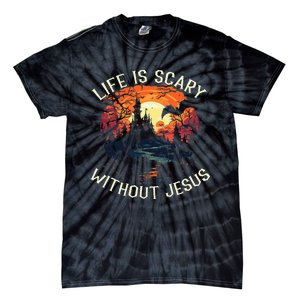 Christian Halloween Jesus Christ Trick Or Treat Christianity Tie-Dye T-Shirt