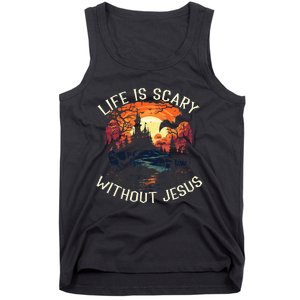 Christian Halloween Jesus Christ Trick Or Treat Christianity Tank Top