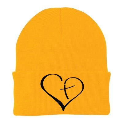 Christian Heart Jesus Cross Religious Gifts Christian Knit Cap Winter Beanie