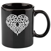 Celtic Heart Knot Tattoo 11oz C Handle Ceramic Mug