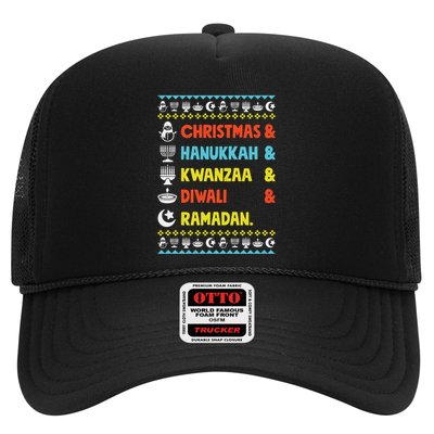 Christmas Hanukkah Kwanzaa Diwali Ramadan Funny Ugly Xmas Meaningful Gift Trucker Hat