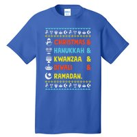 Christmas Hanukkah Kwanzaa Diwali Ramadan Funny Ugly Xmas Meaningful Gift Tall T-Shirt