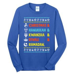 Christmas Hanukkah Kwanzaa Diwali Ramadan Funny Ugly Xmas Meaningful Gift Tall Long Sleeve T-Shirt