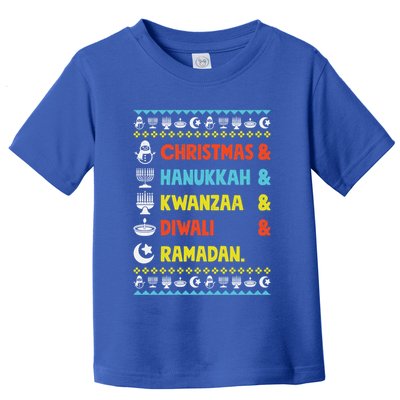 Christmas Hanukkah Kwanzaa Diwali Ramadan Funny Ugly Xmas Meaningful Gift Toddler T-Shirt