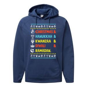 Christmas Hanukkah Kwanzaa Diwali Ramadan Funny Ugly Xmas Meaningful Gift Performance Fleece Hoodie