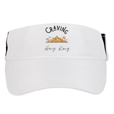 Craving Hong Kong Vintage Vacation Adult Drive Performance Visor