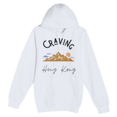 Craving Hong Kong Vintage Vacation Premium Pullover Hoodie