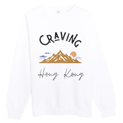 Craving Hong Kong Vintage Vacation Premium Crewneck Sweatshirt