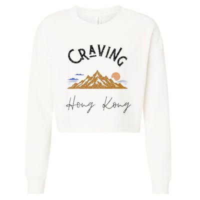 Craving Hong Kong Vintage Vacation Cropped Pullover Crew