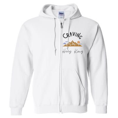 Craving Hong Kong Vintage Vacation Full Zip Hoodie