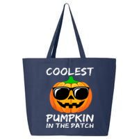 Cute Halloween Kids Coolest Pumpkin In The Patch Glasses Teens Gift 25L Jumbo Tote