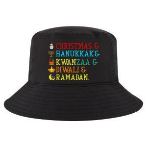 Christmas Hanukkah Kwanzaa Diwali Ramadan Cool Comfort Performance Bucket Hat