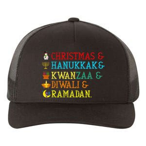 Christmas Hanukkah Kwanzaa Diwali Ramadan Yupoong Adult 5-Panel Trucker Hat