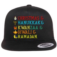 Christmas Hanukkah Kwanzaa Diwali Ramadan Flat Bill Trucker Hat