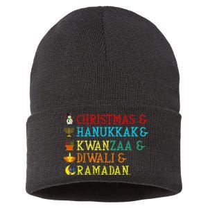 Christmas Hanukkah Kwanzaa Diwali Ramadan Sustainable Knit Beanie