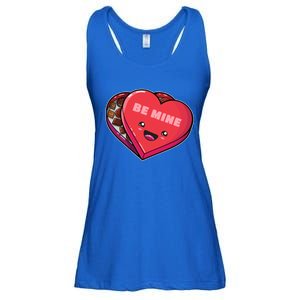 Chocolate Heart Kawaii Japanese Valentine's Day Be Mine Cool Gift Ladies Essential Flowy Tank