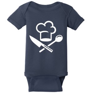 Chefs Hat Knife Funny Baby Bodysuit