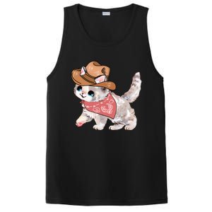 Cowboy Howdy Kitty Cute Cat Lover Western Trending Gift Idea PosiCharge Competitor Tank