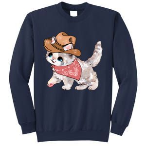 Cowboy Howdy Kitty Cute Cat Lover Western Trending Gift Idea Sweatshirt