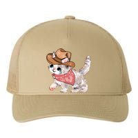 Cowboy Howdy Kitty Cute Cat Lover Western Trending Gift Idea Yupoong Adult 5-Panel Trucker Hat