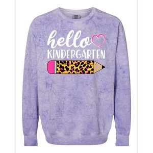 Cute Hello Kindergarten Colorblast Crewneck Sweatshirt