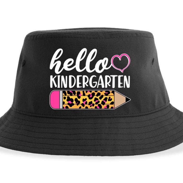 Cute Hello Kindergarten Sustainable Bucket Hat