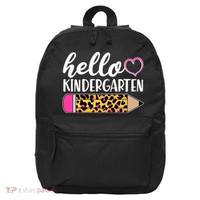 Cute Hello Kindergarten 16 in Basic Backpack
