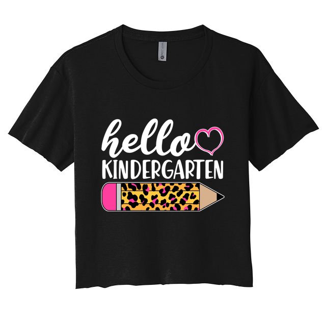 Cute Hello Kindergarten Crop Top