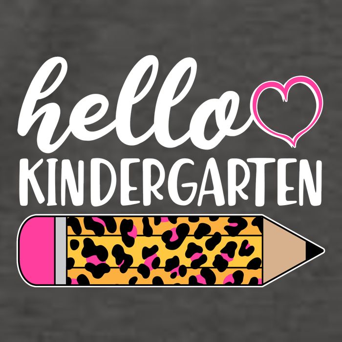 Cute Hello Kindergarten Vector Backpack