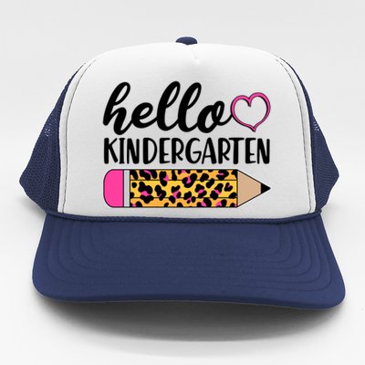 Cute Hello Kindergarten Trucker Hat