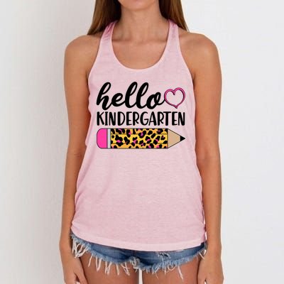 Cute Hello Kindergarten Women's Knotted Racerback Tank