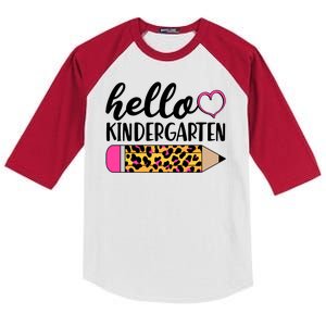 Cute Hello Kindergarten Kids Colorblock Raglan Jersey