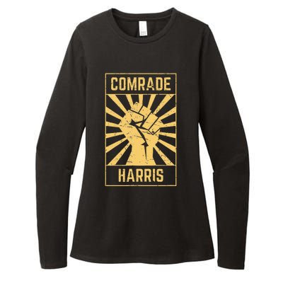 Comrade Harris Kamunism 2024 Communist Kamala Harris Womens CVC Long Sleeve Shirt