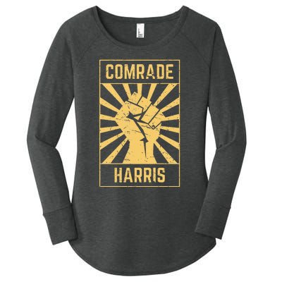 Comrade Harris Kamunism 2024 Communist Kamala Harris Women's Perfect Tri Tunic Long Sleeve Shirt