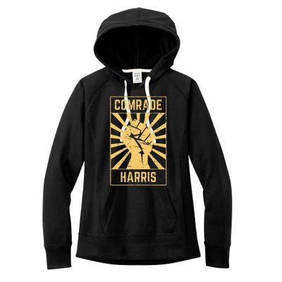 Comrade Harris Kamunism 2024 Communist Kamala Harris Women's Fleece Hoodie