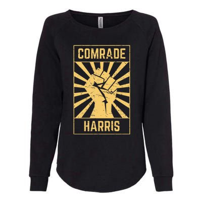 Comrade Harris Kamunism 2024 Communist Kamala Harris Womens California Wash Sweatshirt