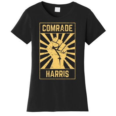 Comrade Harris Kamunism 2024 Communist Kamala Harris Women's T-Shirt