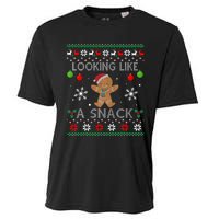 Chirstmas Holiday Looking Like A Snack Ugly Xmas Sweater  Cooling Performance Crew T-Shirt