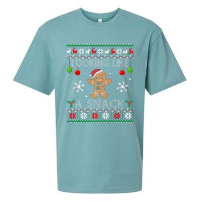 Chirstmas Holiday Looking Like A Snack Ugly Xmas Sweater  Sueded Cloud Jersey T-Shirt