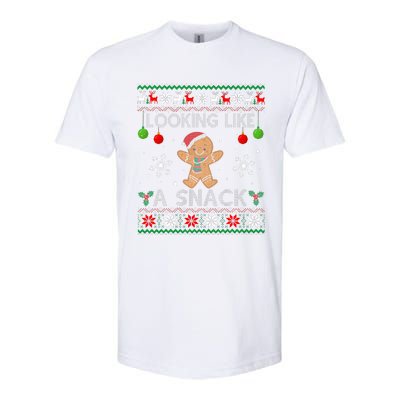 Chirstmas Holiday Looking Like A Snack Ugly Xmas Sweater  Softstyle CVC T-Shirt