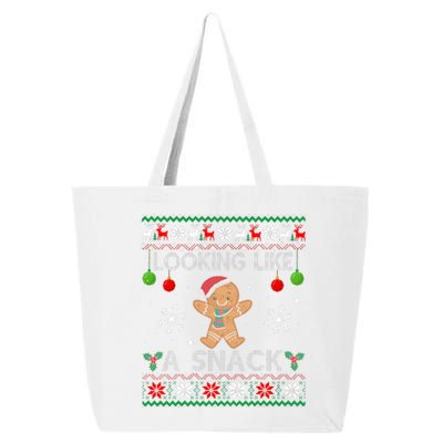 Chirstmas Holiday Looking Like A Snack Ugly Xmas Sweater  25L Jumbo Tote