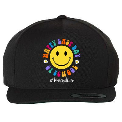 Cute Happy Last Day Of School Principal Life Pregiftk Preschool Gift Wool Snapback Cap