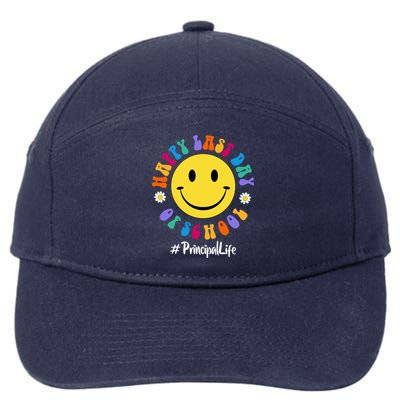 Cute Happy Last Day Of School Principal Life Pregiftk Preschool Gift 7-Panel Snapback Hat