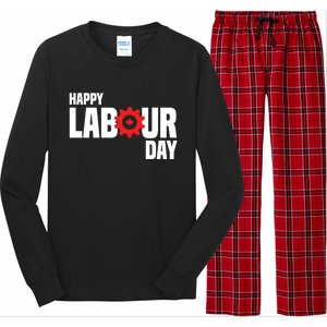 Canada Happy Labour Day Celebration Of Labor Day Laboring Gift Long Sleeve Pajama Set